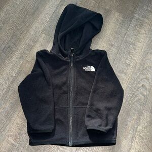 Black, Fleece, Full-zip hoodie, North Face, 12-18 month